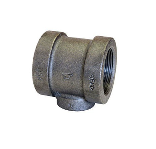 Anvil 0300041902 1-1/4" X 1/2" X 1/2" Black Cast Iron Reducing Tee (Domestic)