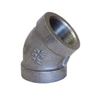 Anvil 0310511803 2 1/2" Black Malleable Iron 45° Elbow (Class 300 XH)
