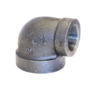 Anvil 0310504600 1" X 3/4" Black Malleable Iron 90° Reducing Elbow (Class 300 XH)