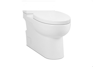 Icera C-3240-C.01 Malibu II 2P Toilet Back-Outlet Bowl, White (Bowl Only)