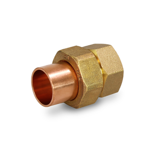 Everflow CCFU0112-NL 1 1/2" C X F Cast Brass Copper Union (Lead Free)