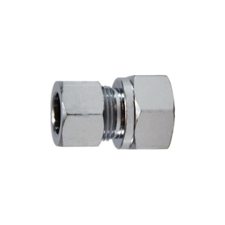 Midland 00666-0606 3/8" Compression X 3/8" FIP Chrome Plated Brass Coupling