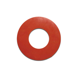 Allstate 2 1/2" X 5 1/8" X 1/8" XH Red Rubber Ring Flange Gasket 300#