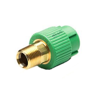 Aquatherm 1070063943 2" X 2" Socket Weld X Brass MIP Hex Transition Piece