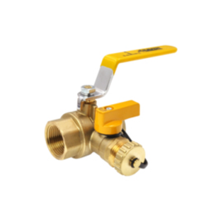 Raven 706T112-NL 1 1/2" IPS Threaded High Flow Drain Ball Valve (Lead Free)
