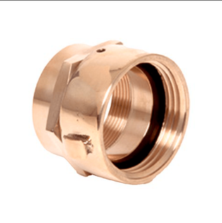 Wilson & Cousins HF58 33 NYFD 3" X 3" Polished Brass Snoot & Swivel Adapter