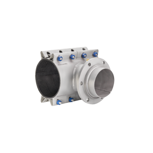 Hymax 1606H304MJ1780 16" X 6" Stainless Steel MJ Fabricated Tapping Sleeve