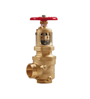 Wilson & Cousins IE2600A-NYFD-CB - 2 1/2″ FNPT Inlet X Male NYFD Hose Thread Angle Field Adjustable Pressure Reducing Valve (Brass)