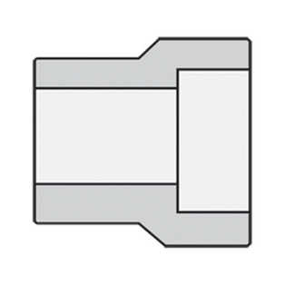 Anvil 362210601 1-1/2" x 3/4" Class 3000 Forged Steel Socket Weld Reducer Insert
