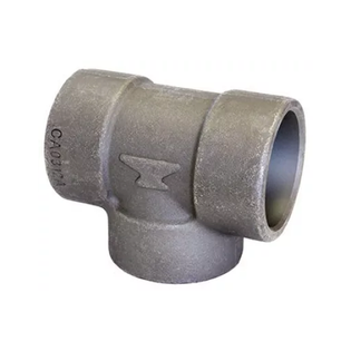 Anvil 362028706 1" x 1" x 1/2" Class 3000 Forged Steel Socket Weld Reducing Tee