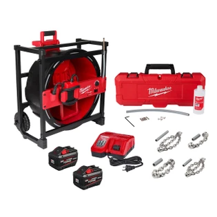 Milwaukee 2819-22 M18 FUEL High Speed Chain Snake for 1-1/2” – 4” Pipes