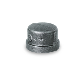 Everflow BMCP0018 1/8" Black 150LB Malleable Cap