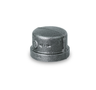 Everflow BMCP0012 1/2" Black 150LB Malleable Cap