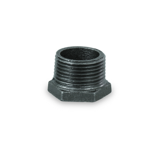 Everflow BMBU0140 1/4" X 1/8" Black Malleable Hex Bushing