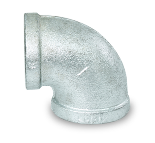 Everflow GMNL0212 2 1/2" Galvanized Malleable 90° Elbow