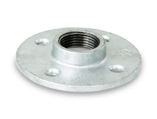 Everflow GMFL0038 3/8" Galvanized Malleable Floor Flange With Holes