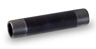 Everflow NPBL1225 1/2" X 2 1/2" Black Steel Nipple