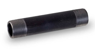 Everflow NPBL1035 1" X 3 1/2" Black Steel Nipple