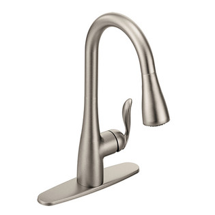 Moen 7594SRS Arbor Spot Resist Stainless One-Handle High Arc Pulldown Kitchen Faucet