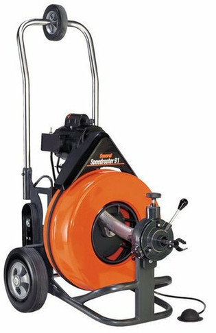General Pipe Cleaners PS92C Speedrooter 92 1/2 HP Large Line Motorized Drain Cleaner, NA