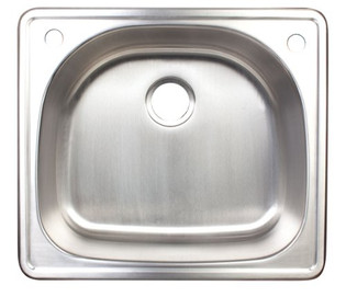 Franke FSG902-18BX 2-Hole Single-Bowl Kitchen Bar Utility Stainless Steel Sink