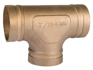 Gruvlok 1330012210 2-1/2" Grooved Copper CTS Tee (GM619)