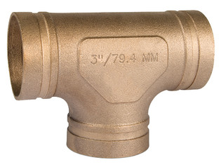 Gruvlok 1330012230 6" Grooved Copper CTS Tee (GM619)