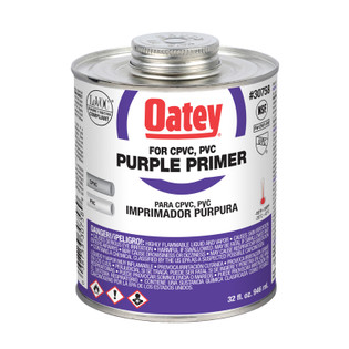 Oatey (30758) 32 oz. CPVC & PVC Purple Primer