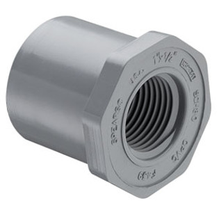 Spears 838-210C 1-1/2" X 3/4" CPVC Sch. 80 Flush Style Reducer Bushing (Spigot x FPT)