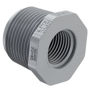 Spears 839-128C 1" X 1/4" CPVC Sch. 80 Flush Style Reducer Bushing (MPT x FPT)