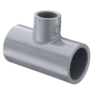 Spears 801-202C 1-1/2" X 1-1/4" X 1" CPVC Sch. 80 Reducing Tee (Socket)