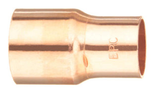 Elkhart 30698 1/2" X 1/4" Copper Reducer Coupling with Stop (C x C)