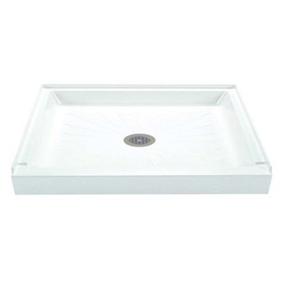 E.L. Mustee & Son Durabase 54'' x 34'' Single Threshold Shower Base