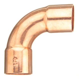 Elkhart 31698 3/4" X 3/8" Copper 90° Reducing Long Turn Elbow (C x C)