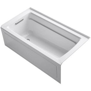 KOHLER Archer White Acrylic Rectangular Alcove Bathtub with Left-Hand Drain (Common: 32-in x 60-in; Actual: 19-in x 32-in x 60-in)