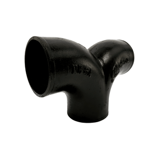 Charlotte Pipe 00160 2" Cast Iron No Hub Double 90° Elbow