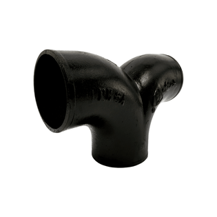 Charlotte Pipe 00161 3" Cast Iron No Hub Double 90° Elbow