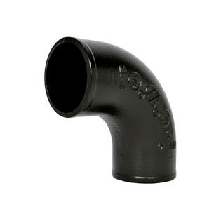 Charlotte Pipe 00137 2" Cast Iron No Hub 90° Elbow