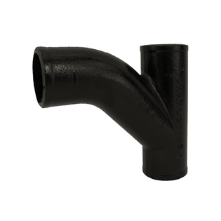Charlotte Pipe 00265 6" Cast Iron No Hub Combination Wye and 45° Elbow