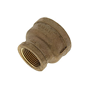 Alro P5982 3" X 2" Brass Reducing Coupling Lead-Free