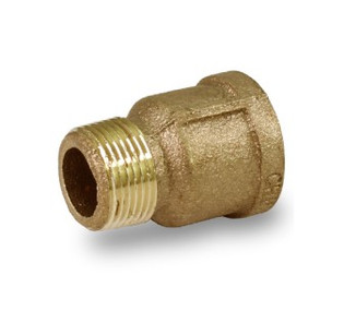 Merit Brass BREP0034-NL 3/4" Brass Extension Coupling Lead-Free