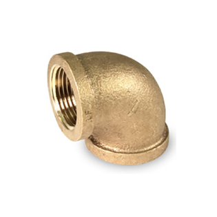 Everflow BRNL0114-NL 1 1/4" Brass 90° Elbow Lead-Free