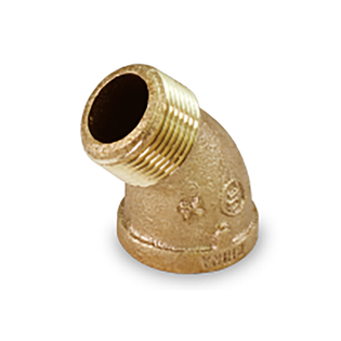 Everflow BRSF0034-NL 3/4" Brass 45° Street Elbow Lead-Free