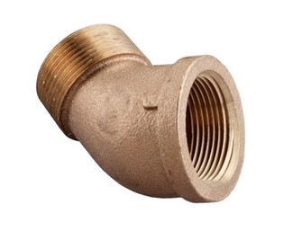 Merit Brass XNL103A-24 1 1/2" Brass 45° Street Elbow Lead-Free