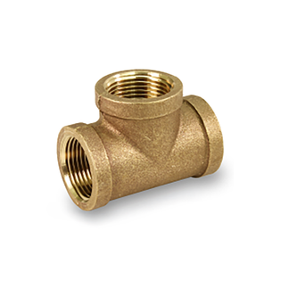 Everflow BRTE0200-NL 2" Brass Tee Lead-Free