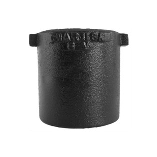 Charlotte Pipe 01752 3" Cast Iron Service Weight Iron Body Cleanout Ferrule - Body Only - Less Brass Plug