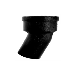 Charlotte Pipe 02097 10" Cast Iron Extra Heavy 22.5° Elbow