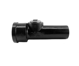 Charlotte Pipe 02326 6" Cast Iron Extra Heavy Cleanout Tee With Southern Raised Brass Plug Installed