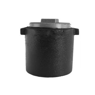 Charlotte Pipe 02646 15" Cast Iron Extra Heavy Iron Body Cleanout Ferrule With Southern Raised-Head Brass Plug Installed