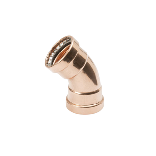 Mueller PF03067 3" Copper 45° Large Elbow (P X P)